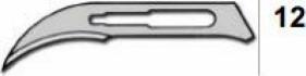 Produktbild Feather Skalpellklingen steril Nummer 12, 100 Stück