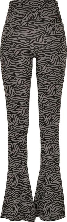 Actual product image Urban Classics Ladies High Waist Zebra Boot Cut Leggings - 14105 (XL)