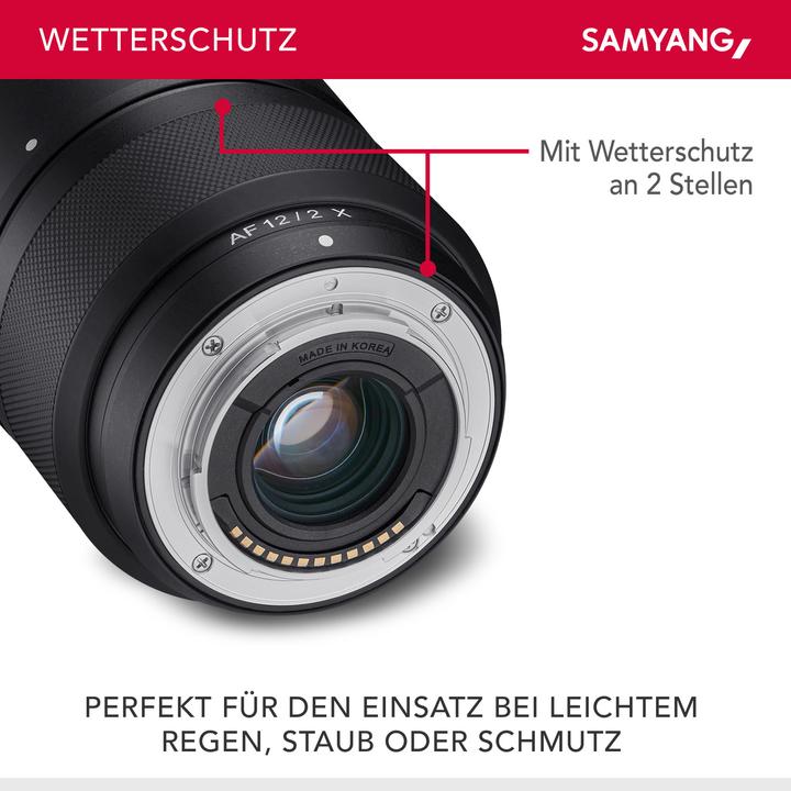 Image du produit Samyang AF 12mm f/2 Fujifilm X (Fujifilm X, APS-C / DX)