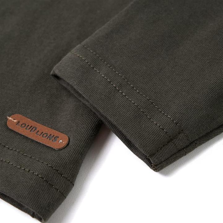 Produktbild VidaXL Kinder-Langarmshirt Khaki 92,Material: 100 % Baumwolle,Farbe (92)