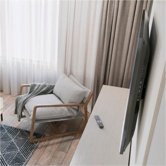 Immagine prodotto Hama Staffa da parete per TV, rigida, 165 cm (65") fino a 35 kg, distanza dalla parete 2,3 cm (Muro, 165", 35 kg)