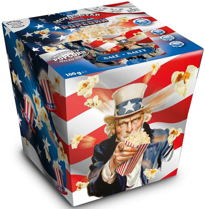 Image du produit Movies Star Pop Box Sel pour pop-corn au micro-ondes 2 x 100 g (300 g)