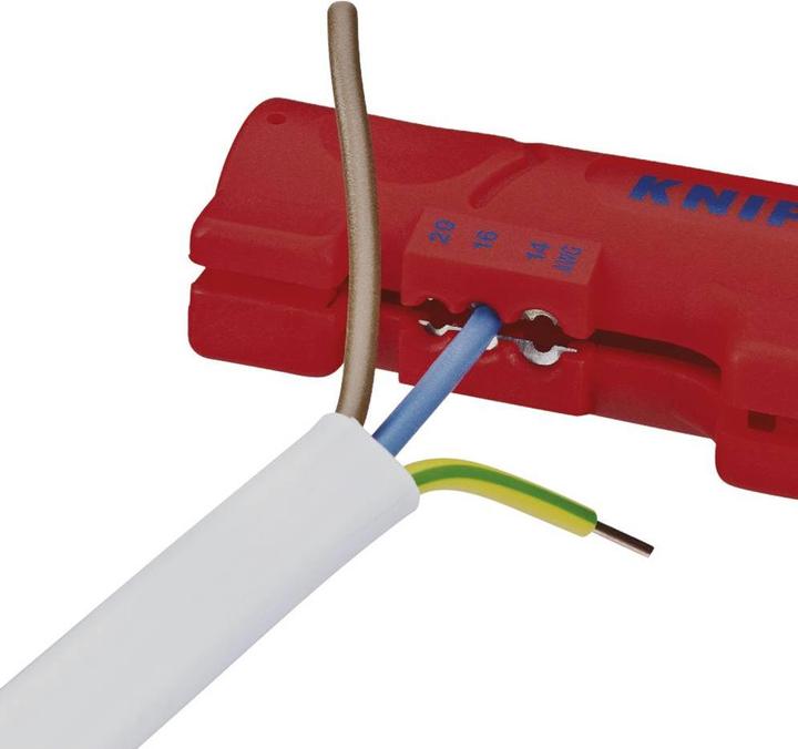 Produktbild Knipex Abmantelungswerkzeug für Flach- und Rundkabel (125 mm)