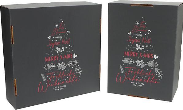 Produktbild kaiserkraft Stülpdeckelkarton Motiv International Christmas Tree (25 x)
