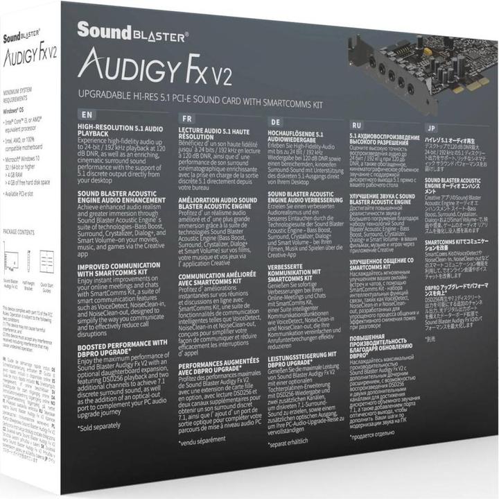 Image du produit Creative SB FX V2 DBPro (Mini PCI Express)