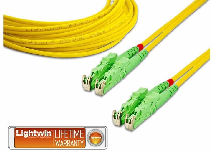 Actual product image Wirewin Fibre optic patch cable E2000/APC-E2000/APC, singlemode, duplex, 2m (2 m)
