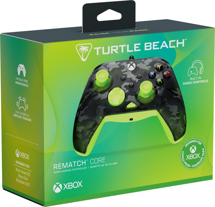 Image du produit Turtle Beach Rematch Core Wired Controller · XB · Ghost Camo Black & Yellow (PC)