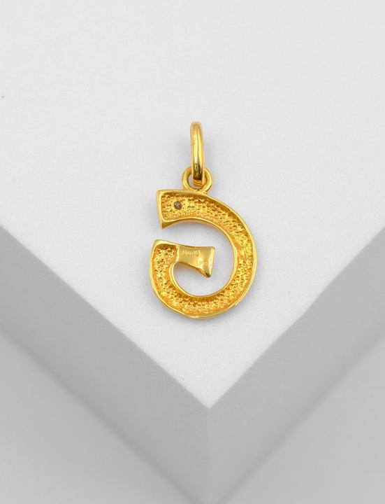 Image du produit Muau Lettre (750, Or blanc, Or jaune 18 K)