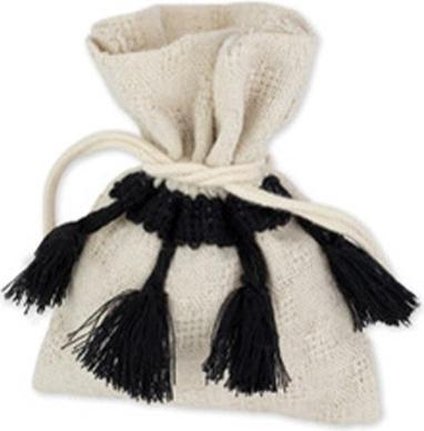 Actual product image Arty Fêtes Linen bag with black bobbles