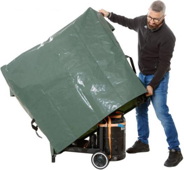 Actual product image Keller Fahnen Blache für Gartengrill, gross, 145x60x110 cm green 2.0 200 g/m2 (Grill)