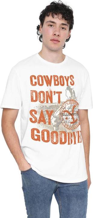 Actual product image Yellowstone Mens Cowboys Don't Say Goodbye T-Shirt (3XL)