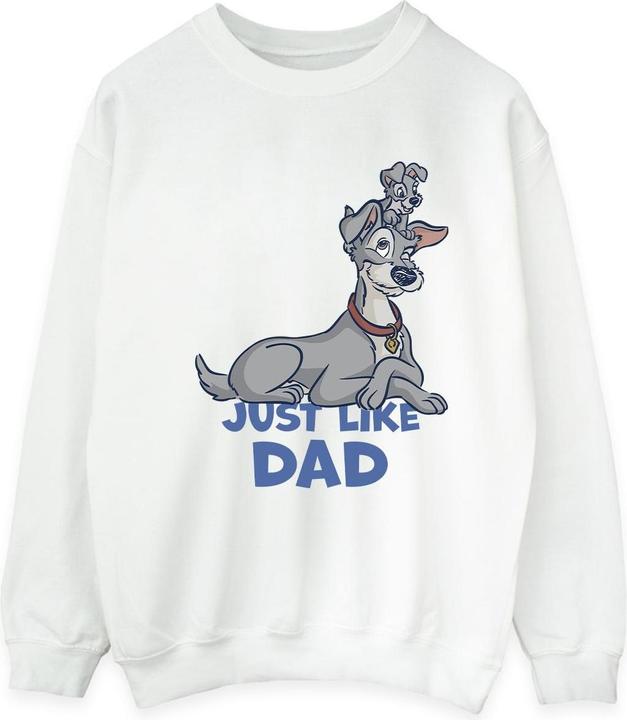 Disney Lady And The Tramp Just Like Dad Sweatshirt (L)