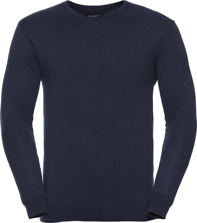 Actual product image Russell Mens Knitted V Neck Sweatshirt (L)