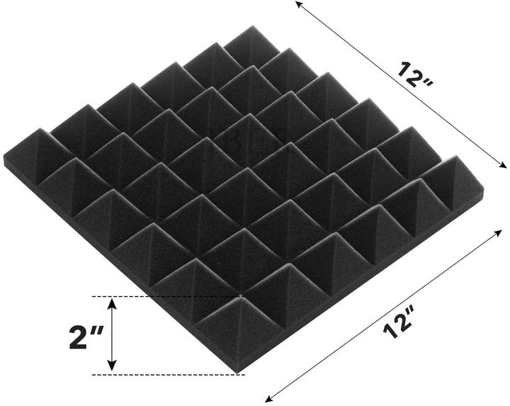 Immagine prodotto Jber Pannelli di schiuma acustica (24 pz.)