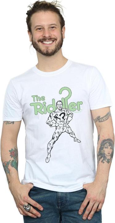 Actual product image Mens The Riddler Mono Action Pose T-Shirt (5XL)