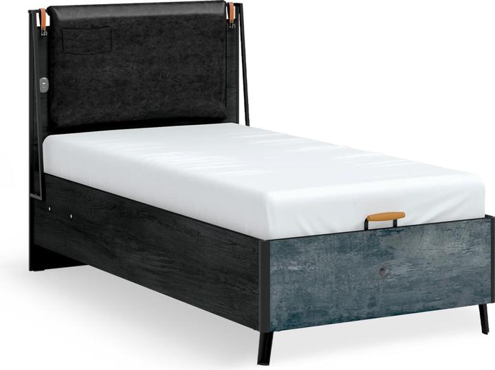 Actual product image Cilek Dark Metal Line bed (100 x 200 cm)
