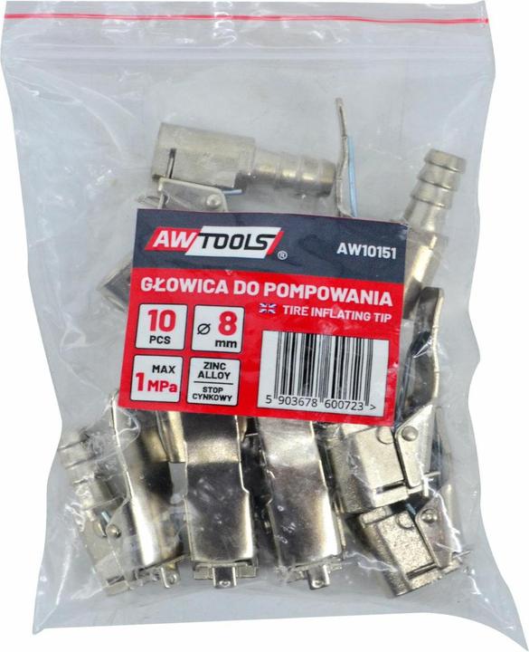 Actual product image Awtools GŁOWICA DO POMPKI 6mm 10 SZT.