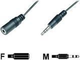 Produktbild M-Cab 3.5mm jack extension cable (3 m, 3.5mm Klinke (AUX))