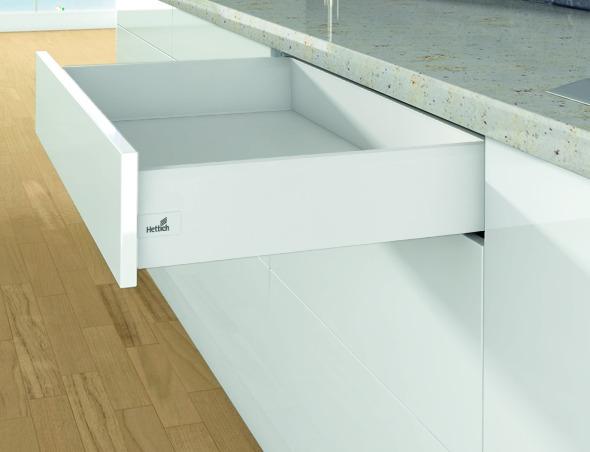Produktbild Hettich Komplett-Schubkasten / Innenschubkasten ArciTech, weiss, silbe (Holz)