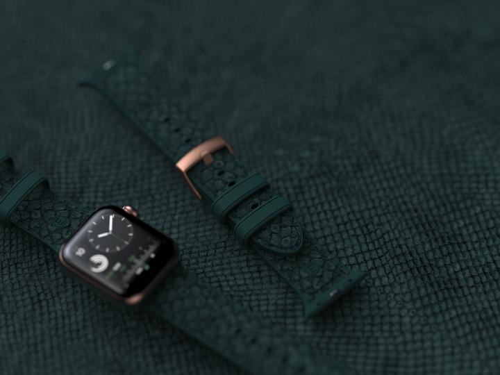 Image du produit Njord Jord Watch Strap For (44 mm, 45 mm, Cuir végétalien, Cuir de saumon, Fermeture en acier inoxydable)