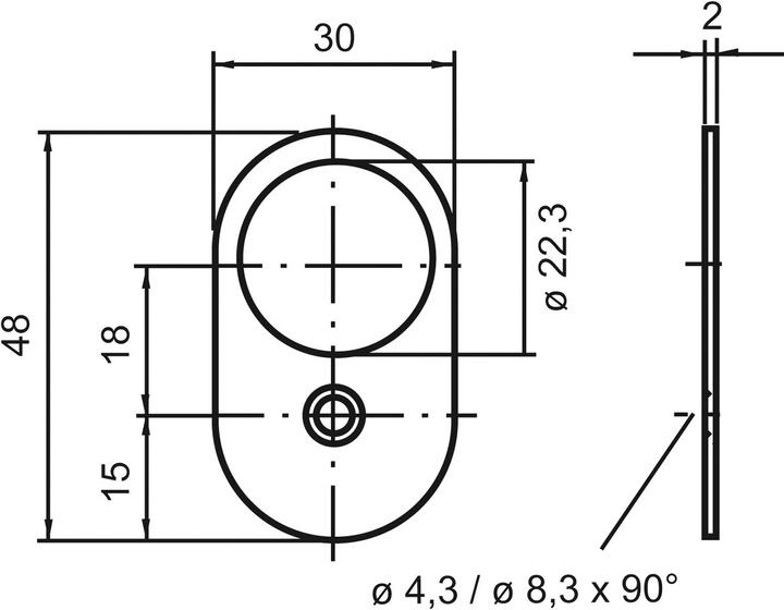 Immagine prodotto Kaba Rosette per cilindri (Rosone della porta)