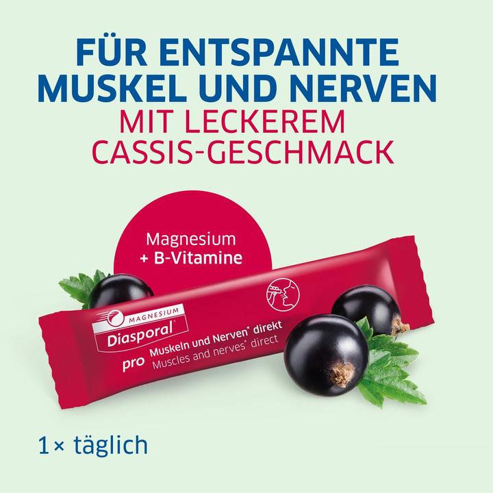 Actual product image magnesium diasporal Pro M+N Direct Sticks 30 pcs. (30 Piece, Granulate, 90 g)