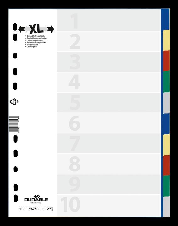 Actual product image Durable PP register, various designs, single