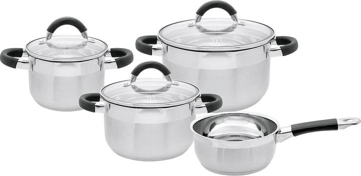 Produktbild ELO Topfset Basic Black Steam 4tlg (Pfannenset + Topfset, Edelstahl)