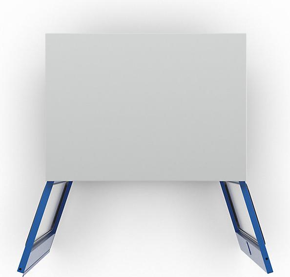 Actual product image MBA-System STANDARD equipment and cleaning cupboard, with vision panel doors, light grey / (37 cm, 112 cm)