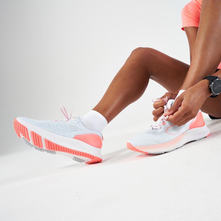 Actual product image Kiprun Women's running shoes - KS500 2 grey/coral (37)