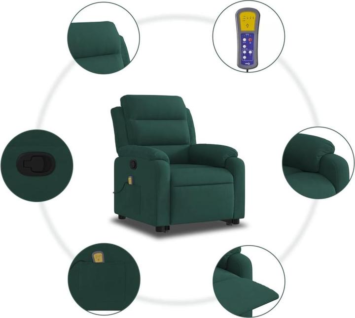 Immagine prodotto VidaXL Sedia per massaggi con aiuto in piedi in velluto