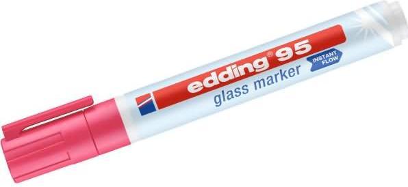 Produktbild Edding Filzstift Glasmarker 95 (Rosa, 3 mm, 1 x)