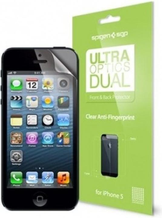 Actual product image Spigen Steinheil iPhone SE 5S SGP Anti Fingerprint Protective Film Front & Back (1 Piece, Apple iPhone SE)