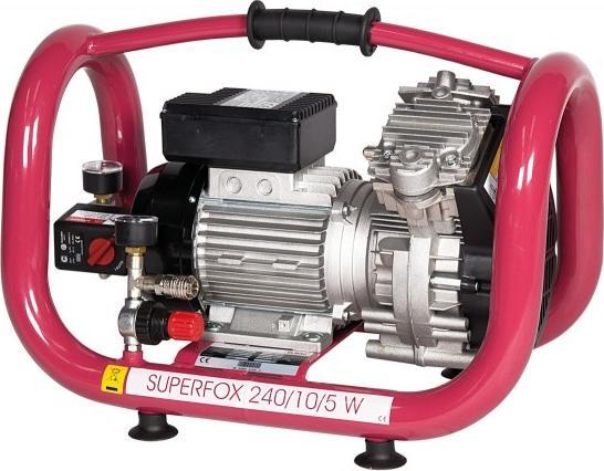 Image du produit Elmag - compresseur, 120 l/min, 230 Volt, 10 Bar, sans huile SUPERFOX 240/10/5 W, cuve 5 lt. (10 bar, 5 l)