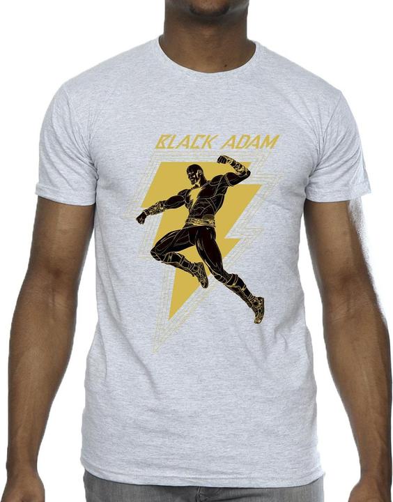 Produktbild Black Adam Golden Bolt Brust TShirt (4XL)