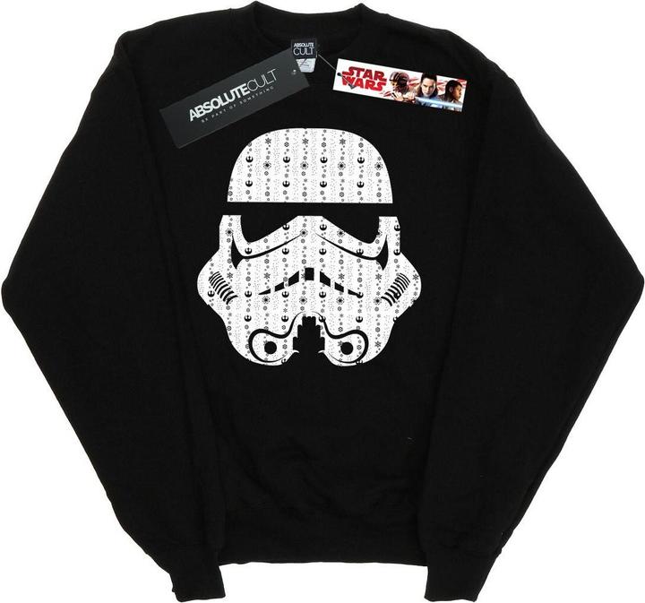 Produktbild Star Wars Christmas Stormtrooper Helmet Sweatshirt Jungen (152, 158)