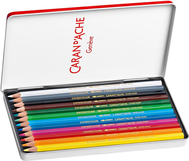 Image du produit Caran d'Ache Crayons de couleur (Multicolore, 12 x)