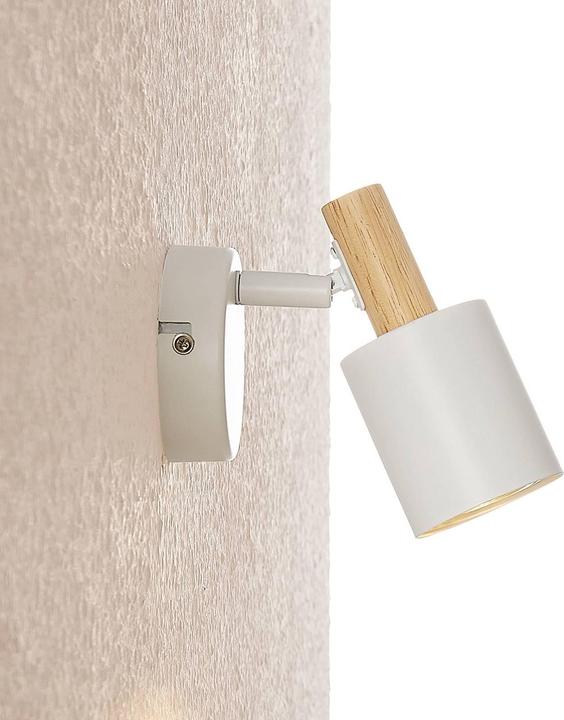 Image du produit Lindby Applique murale Junes LED, une flamme, blanc (GU10)