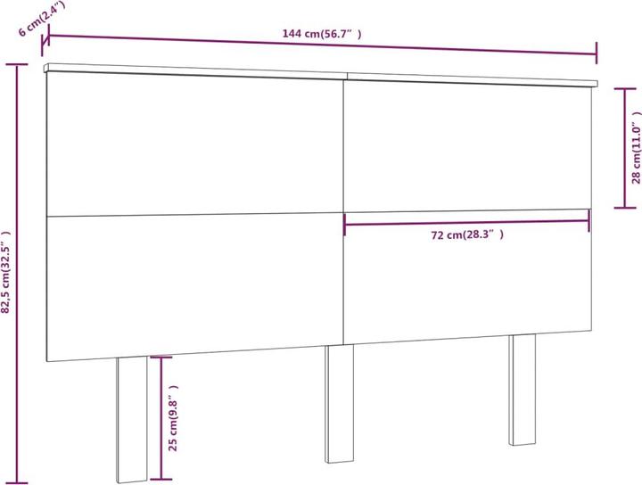 Immagine prodotto VidaXL Farkas (144 x 6 x 82,5 cm)