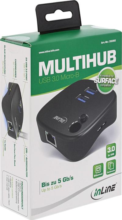 Immagine prodotto InLine Multihub USB 3.0 (USB-A, 2 Porti)