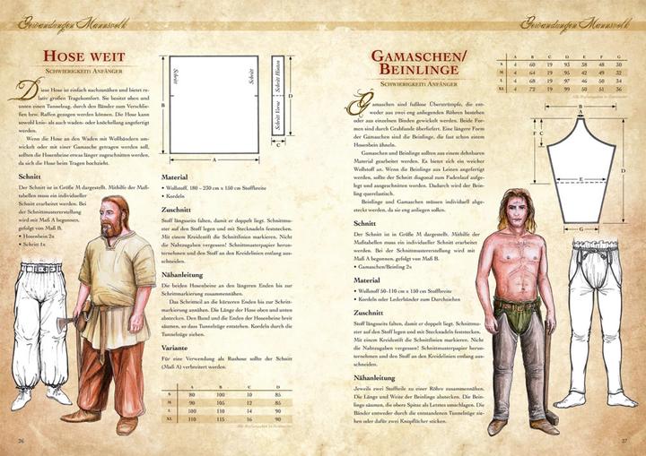 Immagine prodotto Kleidung des Mittelalters selbst anfertigen - Gewandungen der Wikinger (Tedesco, ADLER, Carola, 2015)