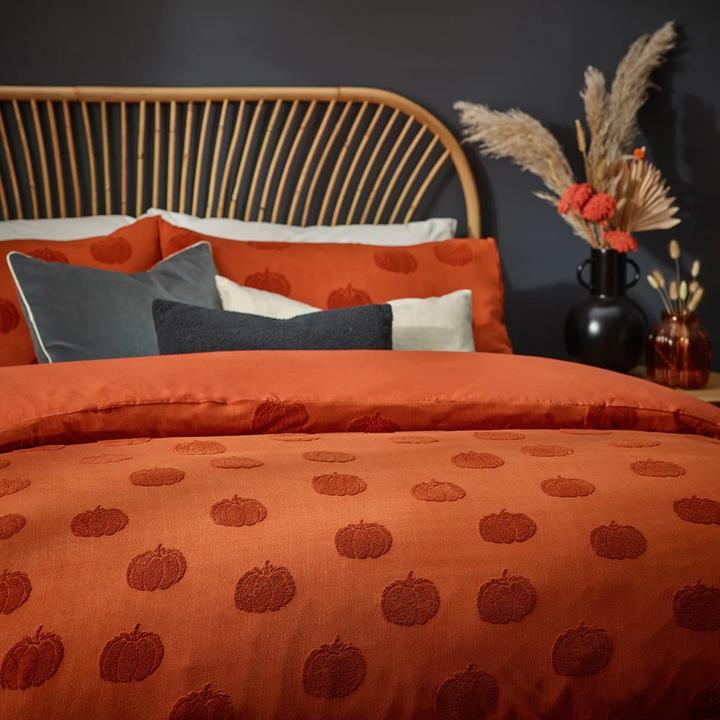 Produktbild Room05 Kürbis BettwäscheSet Baumwolle Mit Federbusch (Bettwäsche Set, 260 x 220 cm, 200 x 137 cm, 220 x 230 cm, 200 x 200 cm)