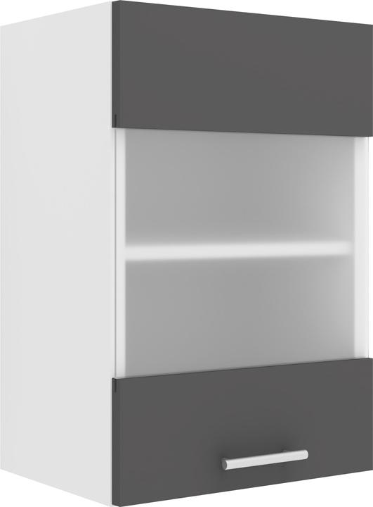 Actual product image VCM Kitchen Cabinet Width 40 cm Matt Glass Door Wall Cabinet Kitchen Kitchen Furniture Esilo (60 x 40 x 31 cm)