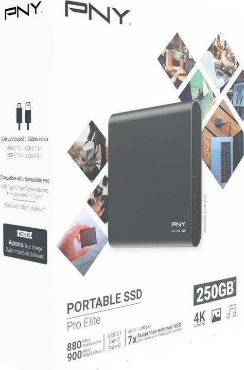 Actual product image PNY Pro Elite (250 GB)