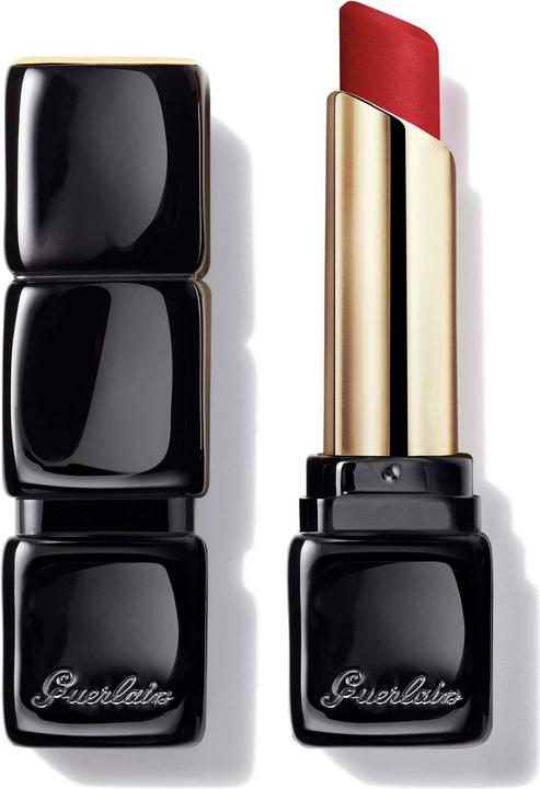 Actual product image Guerlain KissLips Tender Matte No 910 (Wanted, Red)