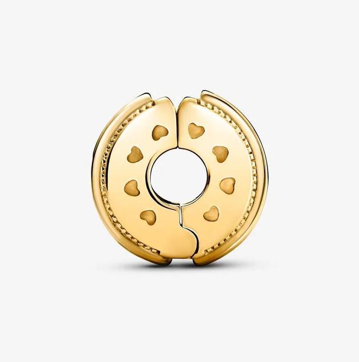 Image du produit Pandora Shine Logo Pavé Lines Clip Charm (Plaqué or, Argent massif, Métal)