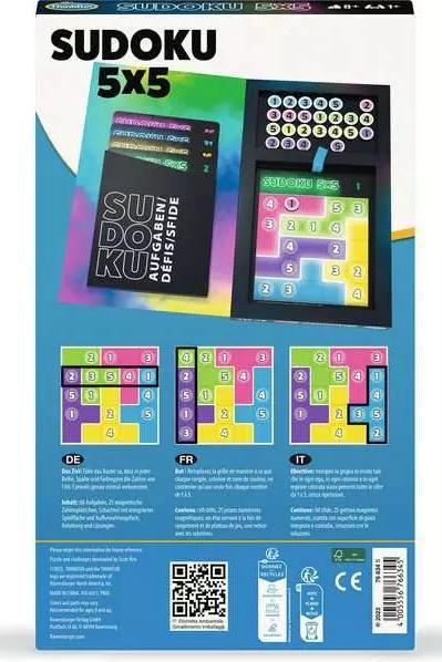 Produktbild Ravensburger ThinkFun - 76634 - Sudoku 5x5 - Das magnetische Reise-Knobelspiel. Perfekt für die Reise und als (Deutsch, Italienisch, Französisch)