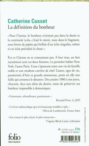 Produktbild La définition du bonheur (Französisch, Catherine Cusset, 2023)