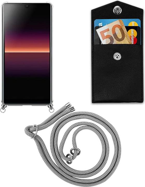 Produktbild Cadorabo TPU Handy Kette SILBER Cover