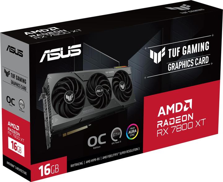 Produktbild ASUS TUF Gaming Radeon RX 7800 XT OC Edition (16 GB)